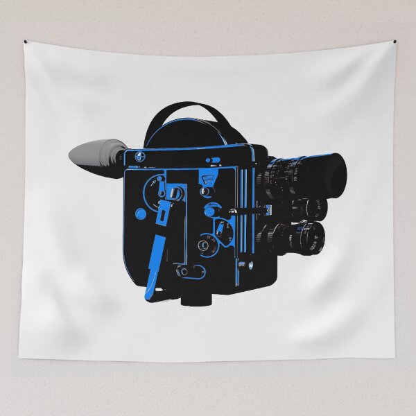Item preview, Vintage Motion Picture Camera in Blue designed and sold by stevespencetv.