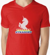 Totally Straight Men's V-Neck T-Shirt