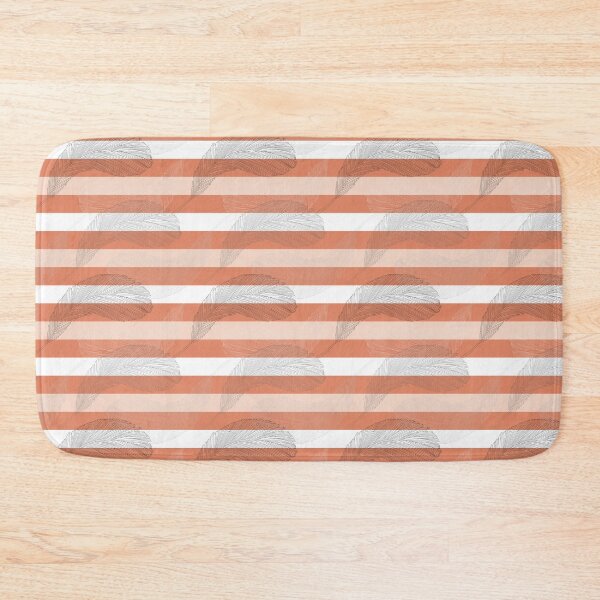 Item preview, Delicate Feathers on Stripes designed and sold by RPuniquedesigns.