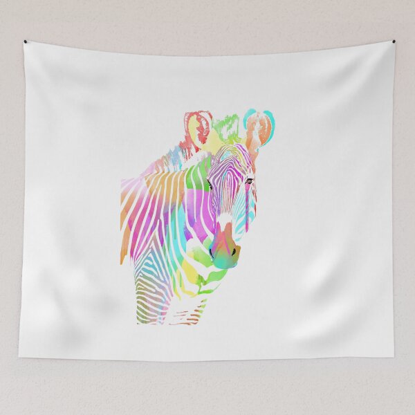 Item preview, Multicoloured zebra designed and sold by CouzDesigns.