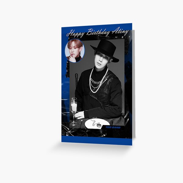 Carte De Vœux Ateez Yeosang Action To Answer Carte D Anniversaire Par Jessicas24 Redbubble