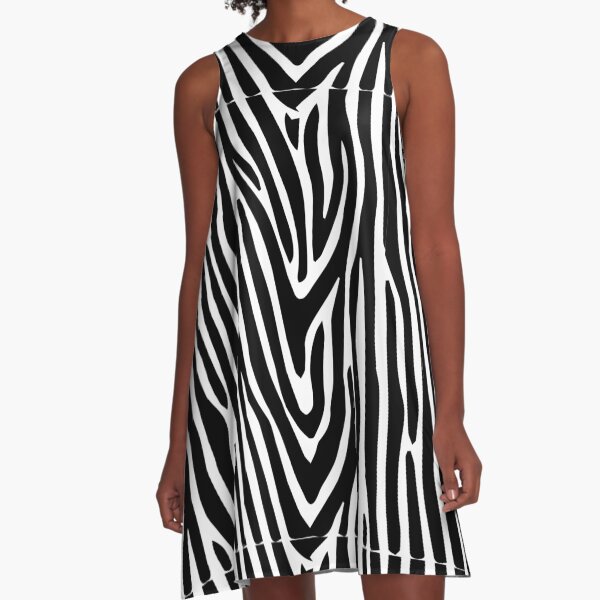 Zebra fashion A-Linien Kleid