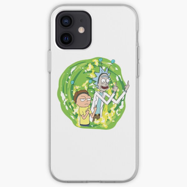 Rick and morty middle finger iPhone Soft Case