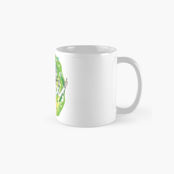 Rick and morty middle finger Classic Mug