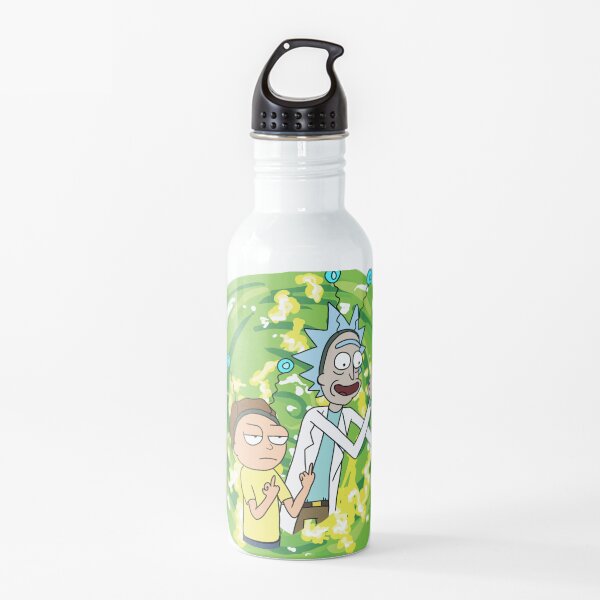 Rick and morty middle finger Water Bottle