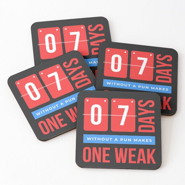 Item preview, 7 Days without a Pun designed and sold by TheGiftHub.