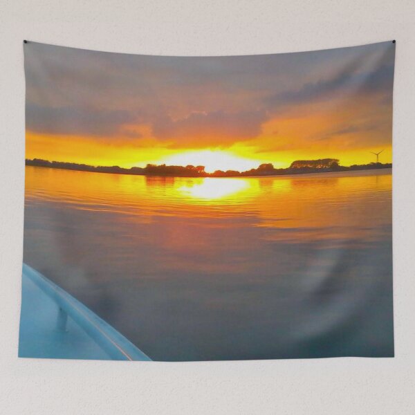 Item preview, Sailing Motionless Water At Sunset designed and sold by hajarsdeco.
