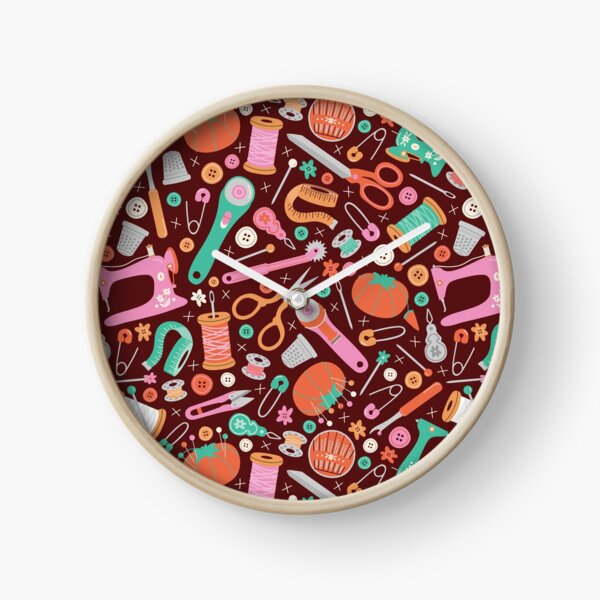Sewing Notions Clock