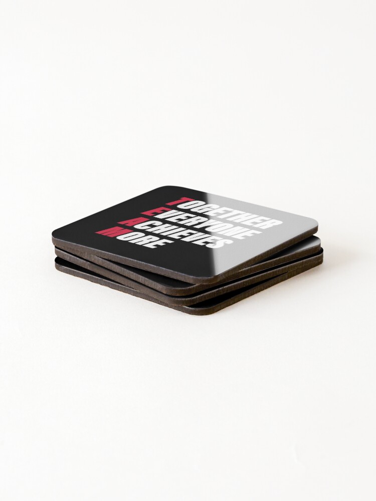 Thumbnail 4 of 5, Coasters (Set of 4), Teamwork designed and sold by Vectorqueen.
