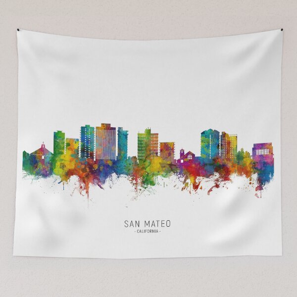 Item preview, San Mateo California Skyline designed and sold by ArtPrints.