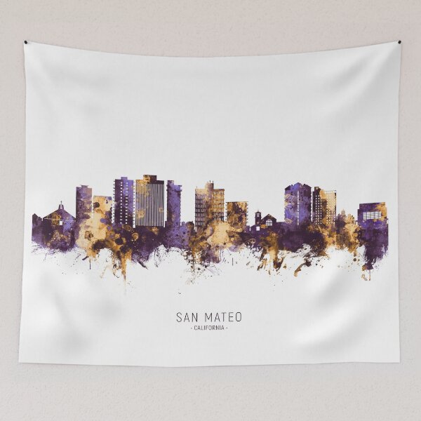 Item preview, San Mateo California Skyline designed and sold by ArtPrints.