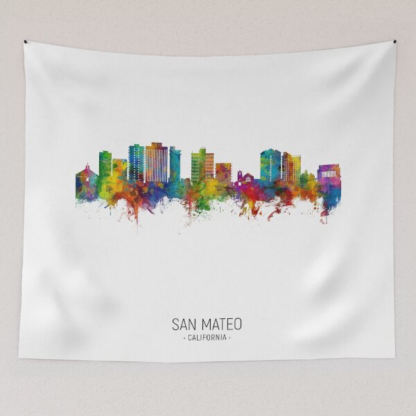 Item preview, San Mateo California Skyline designed and sold by ArtPrints.