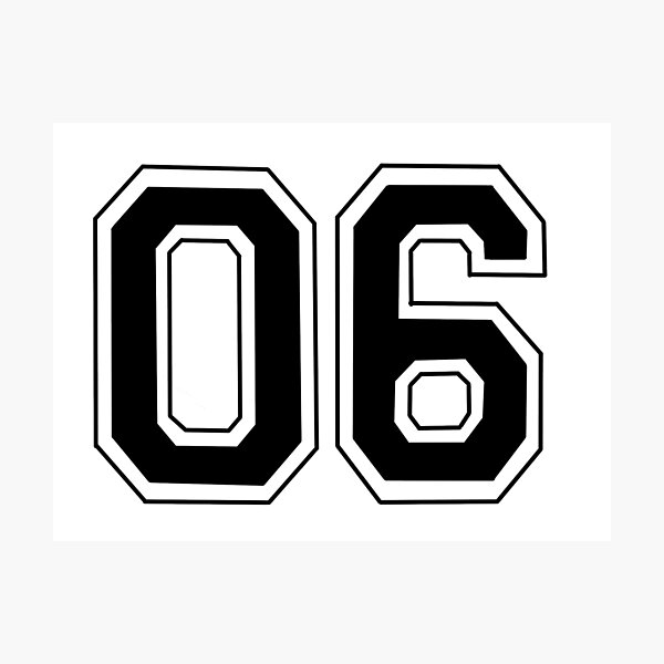 Item preview, Sports number 06 designed and sold by Maelyn-Couch.
