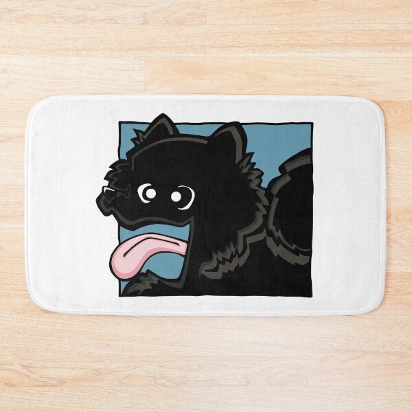 Item preview, Pomeranian - Black (Face) WHITE BG designed and sold by TheChicken.
