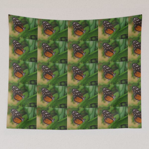 Item preview, Orange and Orange Butterfly airbrushed art designed and sold by PyrographyME.