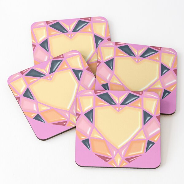 Item preview, Gem of a Heart Design Pink & Gold designed and sold by Paula Helit.