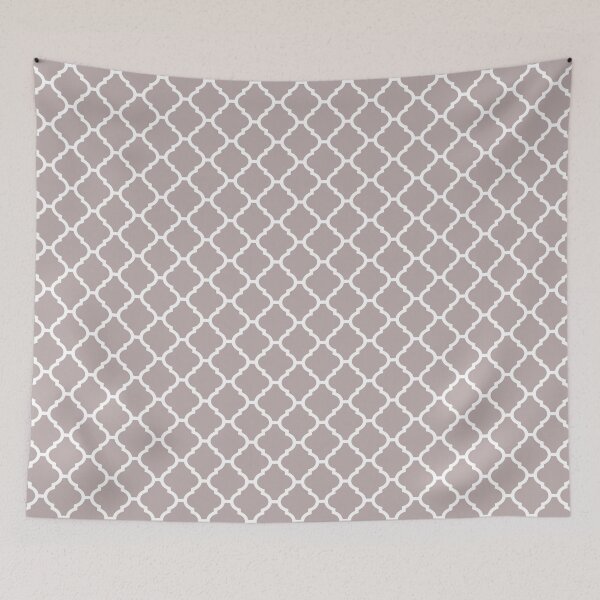Item preview, Queen Anne Lilac Quatrefoil Pattern designed and sold by HomeLivingCo.