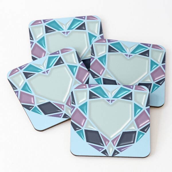 Item preview, Gem of a Heart Design Purple & Teal designed and sold by Paula Helit.