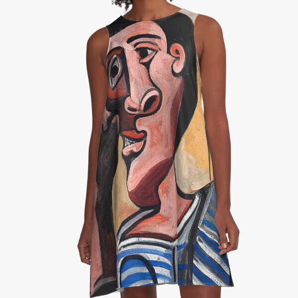 Pablo Picasso The Sailor 1943 Artwork for Wall Art, Prints, Posters, Tshirts, Men, Women, Kids A-Line Dress