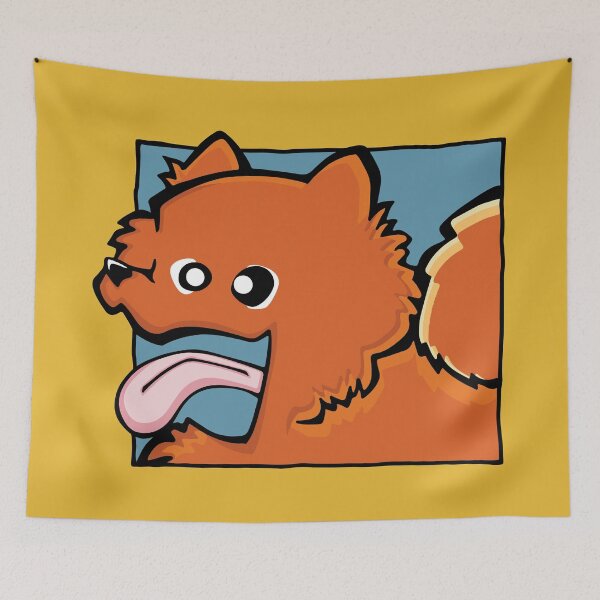 Item preview, Pomeranian - Orange (Face) YELLOW BG designed and sold by TheChicken.