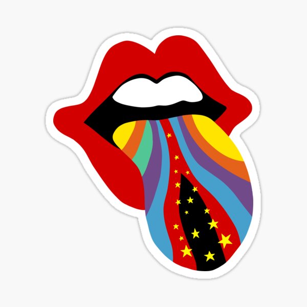 Langue colorée Sticker
