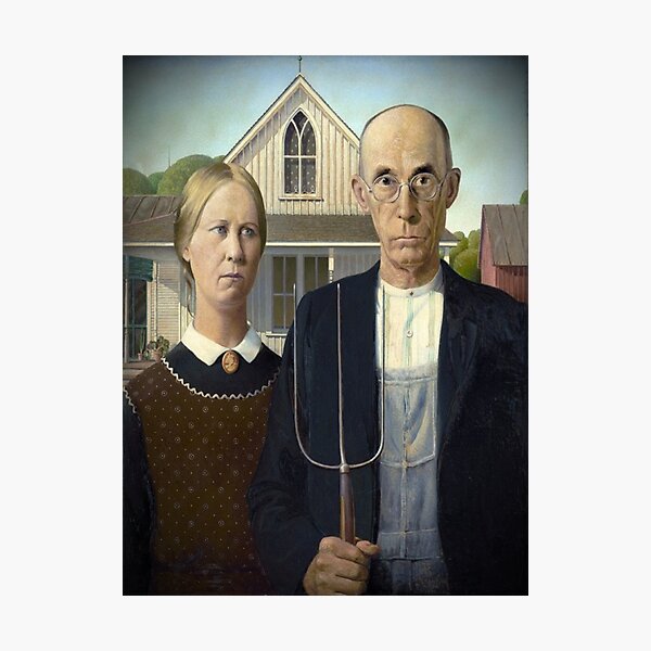 painting pitchfork couple