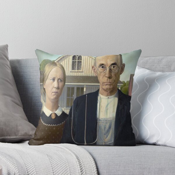 Item preview, American Gothic by Grant Wood designed and sold by Zachariahs' Odd Shop.