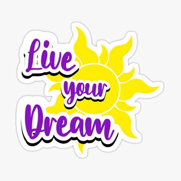 Item preview, So lebe dein Traumzitat designed and sold by Brooke’s Broadway Stickers.