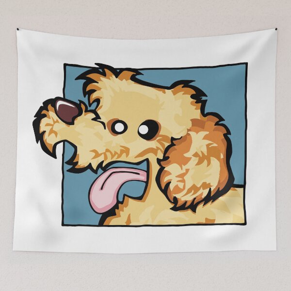 Item preview, Labradoodle - Apricot (Face) WHITE BG designed and sold by TheChicken.