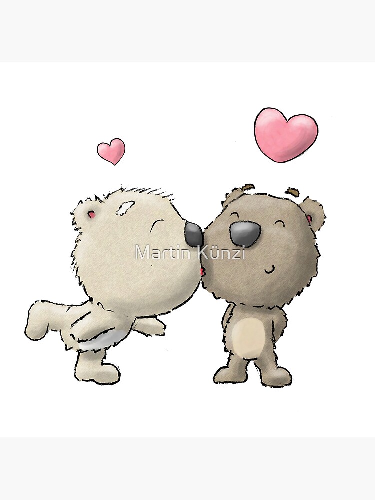 Carte De Vœux Couple D Ours Le Plus Mignon Jamais Par Martinkunzi Redbubble