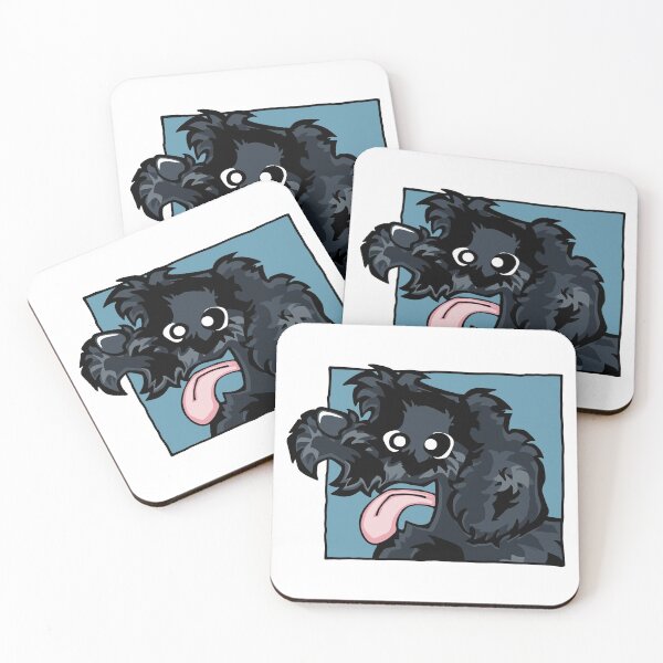 Item preview, Labradoodle - Black (Face) WHITE BG designed and sold by TheChicken.