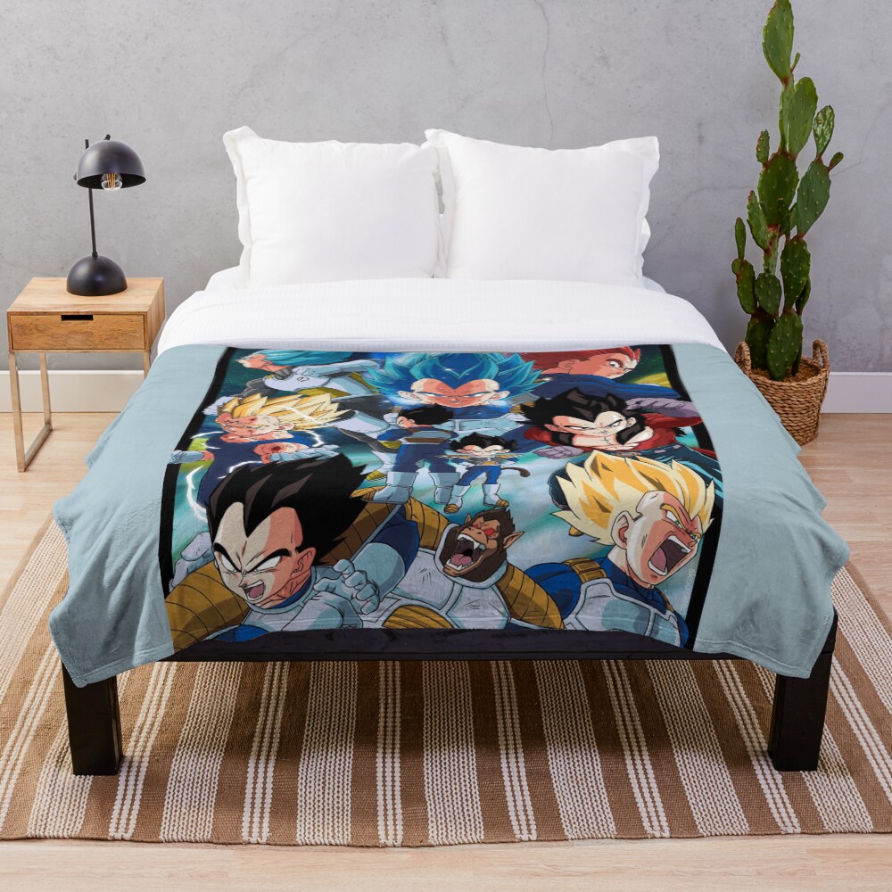 Vegeta Throw Blanket