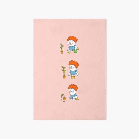 Modern gardening Art Board Print