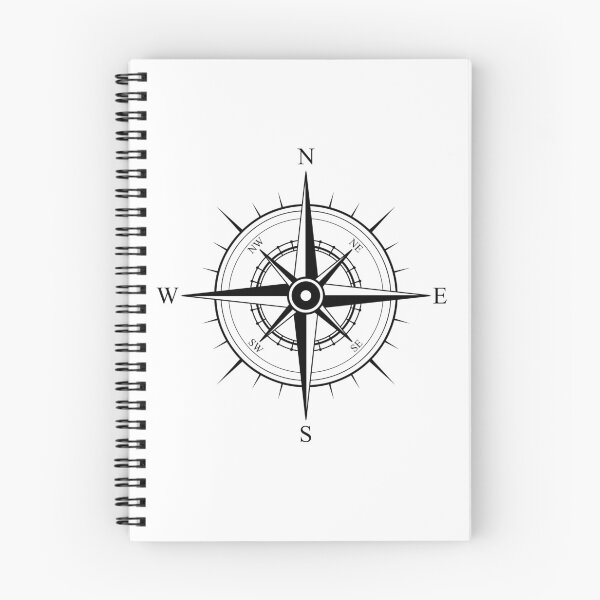 Item preview, Vintage Black Travel Adventure Compass Map Guide designed and sold by JMSD.