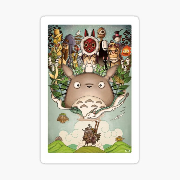 GHIBLI Hayao Miyazaki Sticker