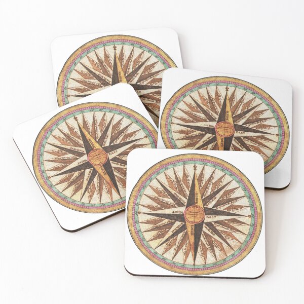 Item preview, Bohemian Vintage Black Travel Adventure Compass Map Guide designed and sold by JMSD.