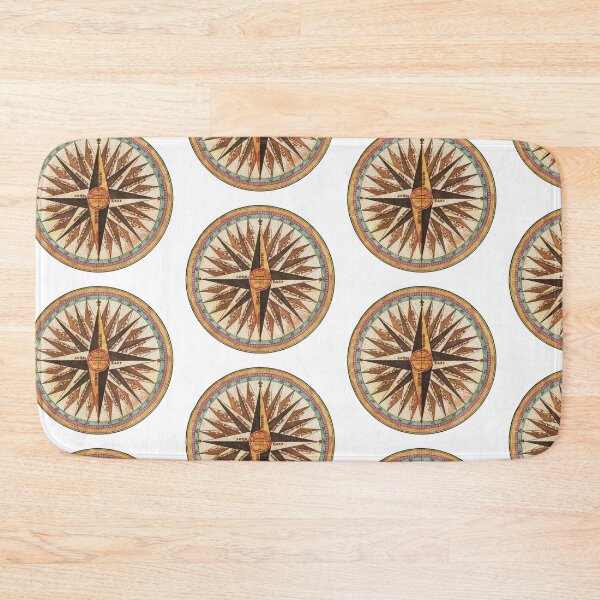 Item preview, Bohemian Vintage Black Travel Adventure Compass Map Guide designed and sold by JMSD.