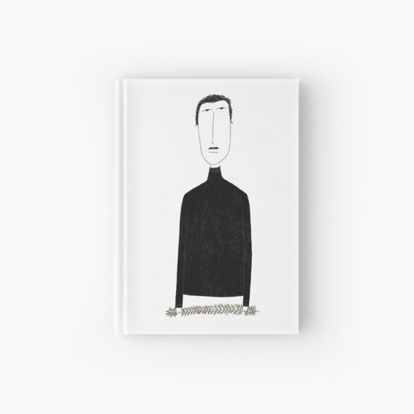 Man mit Zweig Notizbuch