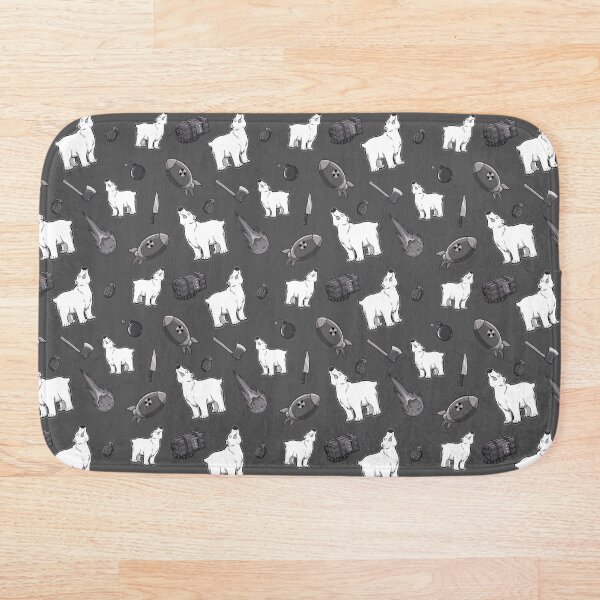 Item preview, Dumb Bear Danger Pattern (Black & White) designed and sold by JadedSketch.