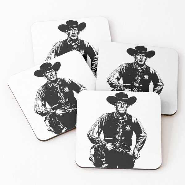 Item preview, Black and White Vintage Old Western Desert Cowboy  designed and sold by JMSD.