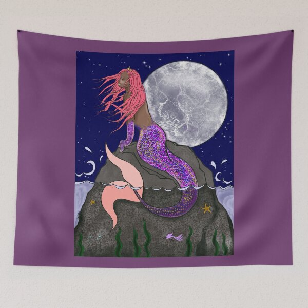 Item preview, moonlit mermaid designed and sold by theerraticmind.