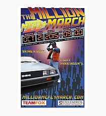 The Million McFly March Parkinson's Benefit Official Poster (Max Size 12 X 18) Photographic Print