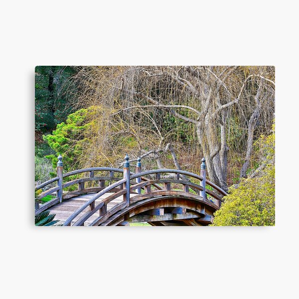 Japanese Bridge and Gardens Canvas Print