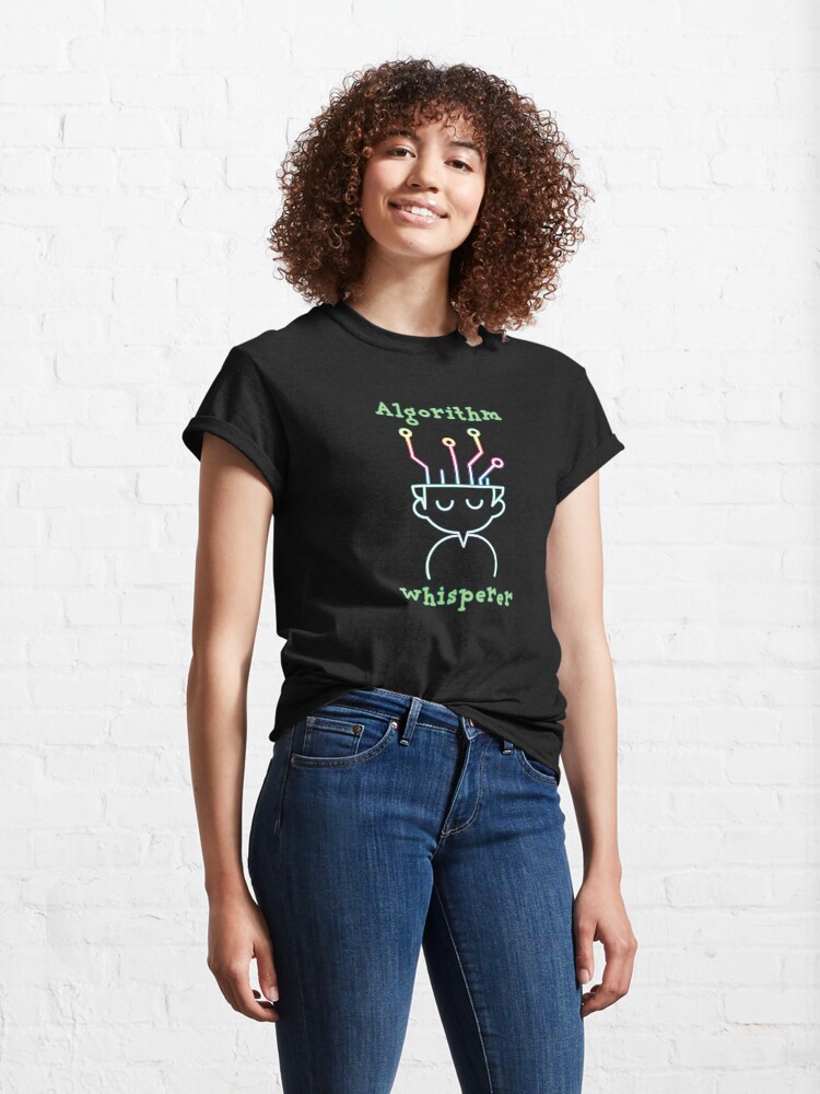 Alternate view of Algorithm Whisperer. Classic T-Shirt