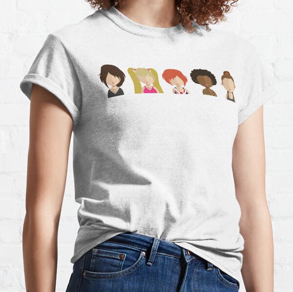 Spice Girls, Peppen Sie Ihr Leben auf 90er Pop Icons Drawing Characters Classic T-Shirt