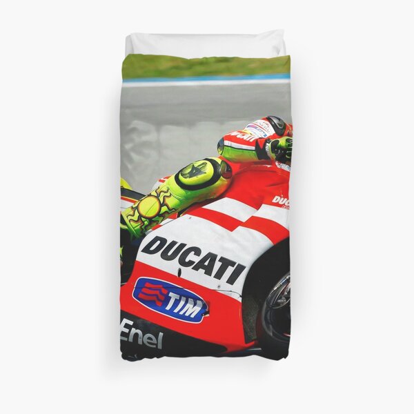 Valentino Rossi sur sa Ducati Housse de couette