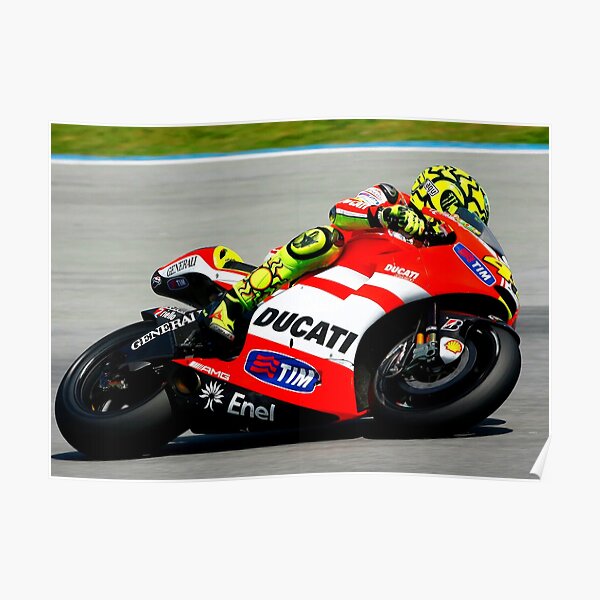 Valentino Rossi’s Ducati GP11 5 Piece Canvas Print Wall Art 