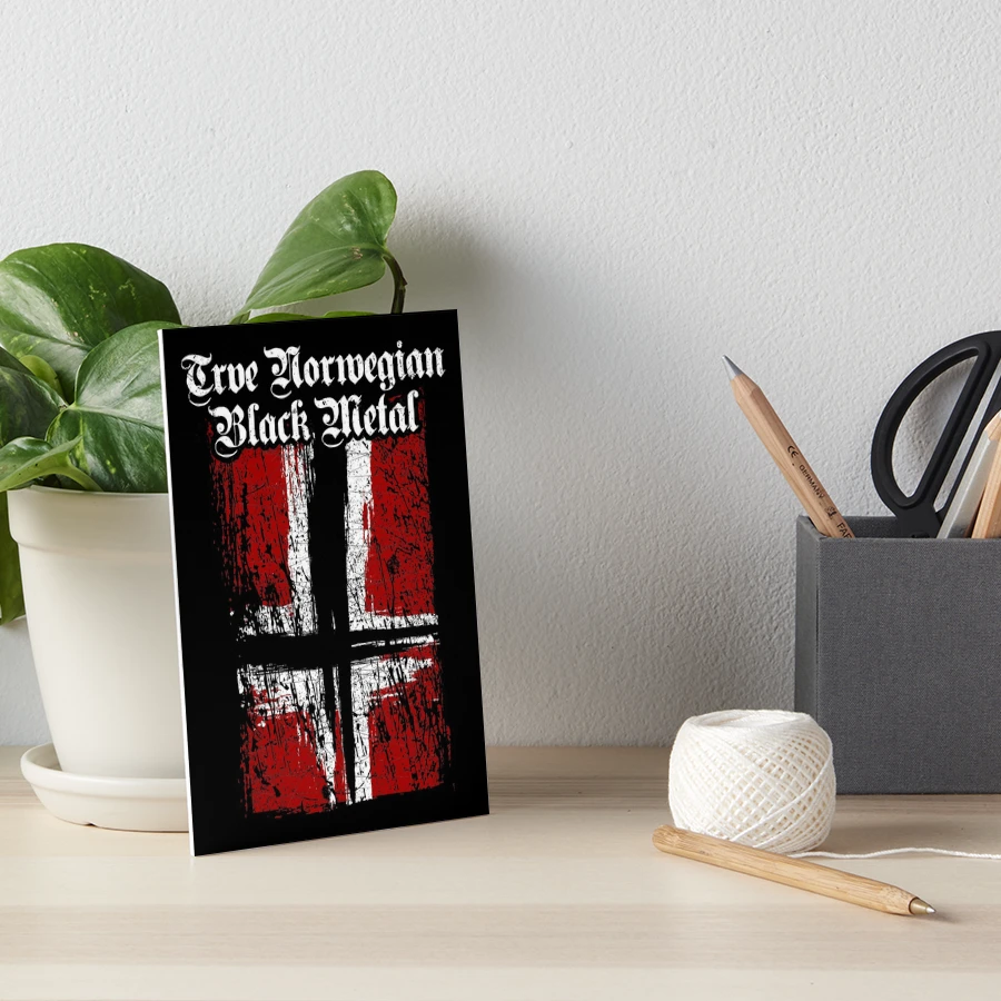 Trve (True) Norwegian Black Metal - Norwegian satanic flag