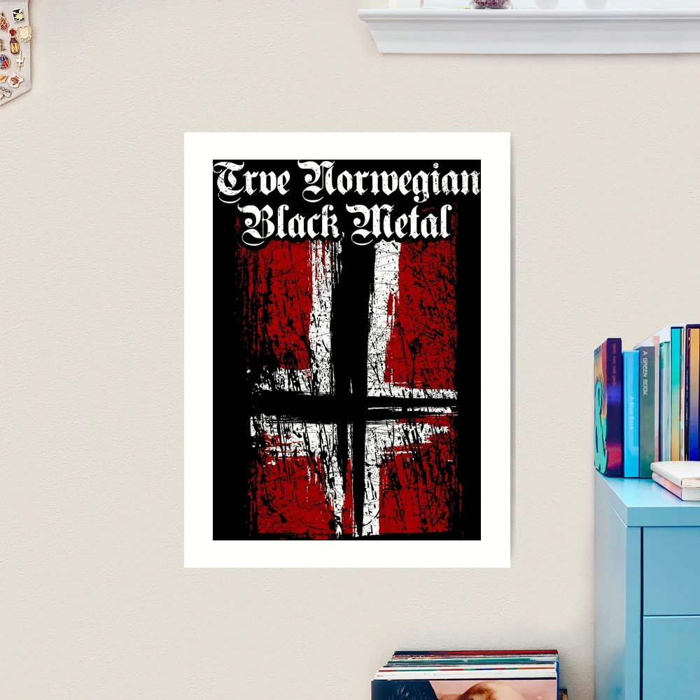 Trve (True) Norwegian Black Metal - Norwegian satanic flag