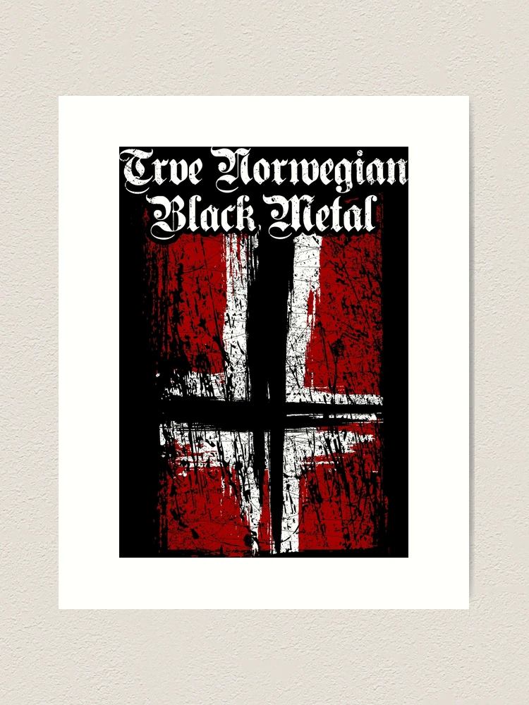 Trve (True) Norwegian Black Metal - Norwegian satanic flag
